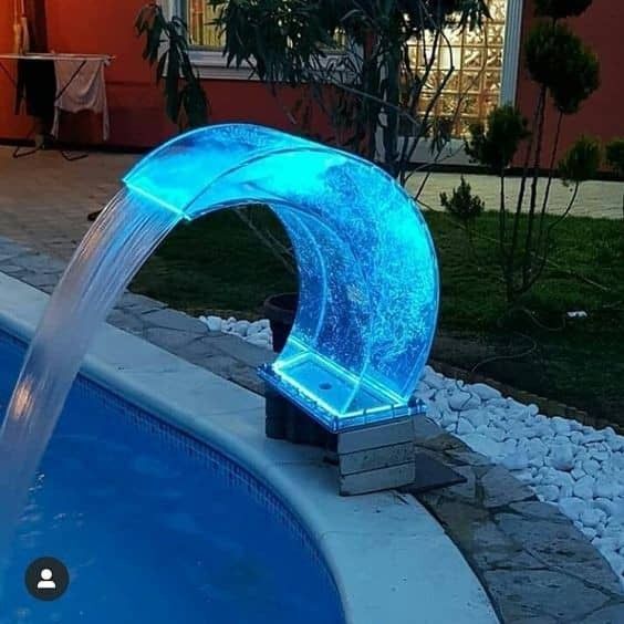 Water Curtain LED - Air Terjun Kolam Renang dengan Lampu